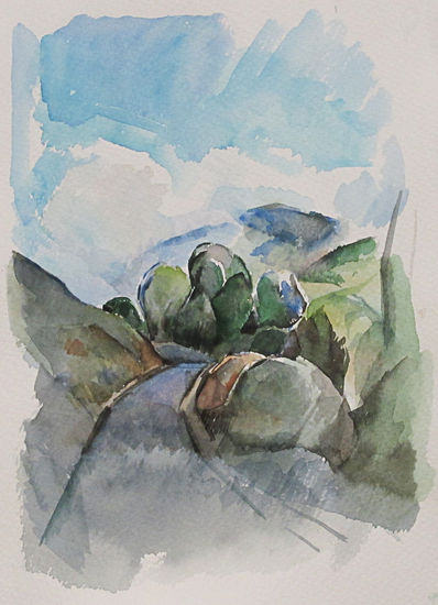 Camino y cierzo 2 Watercolour Paper Landscaping