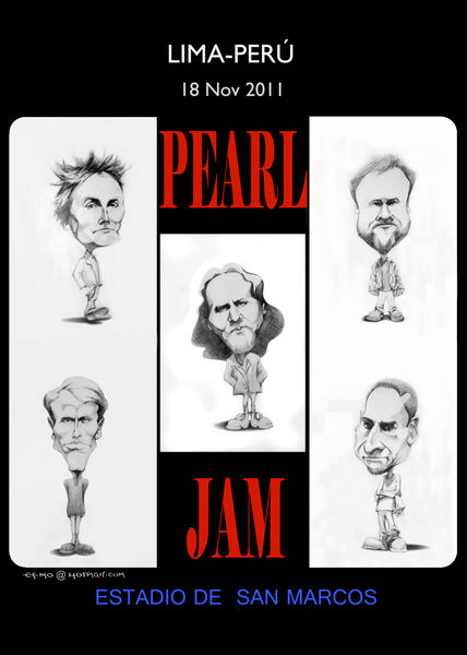 Afiche pearl jam...