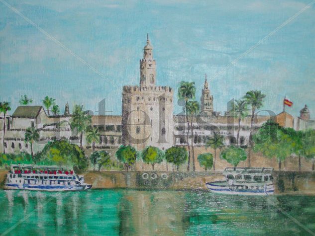 Vistas de Sevilla: Torre del Oro 