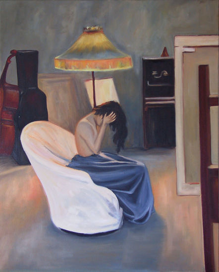 Entre dos luces Oil Canvas Figure Painting