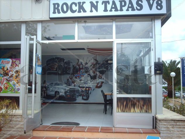 MURAL AEROGRAFIA ROCK N TAPAS 