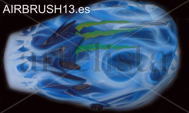 AEROGRAFÍA en CASCO 