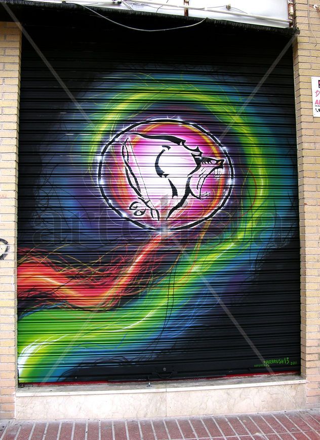pintura en persianas de locales