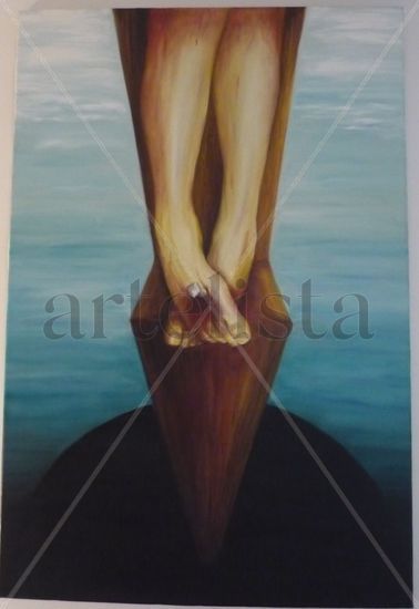 DESDE LA CRUZ Oil Canvas Figure Painting