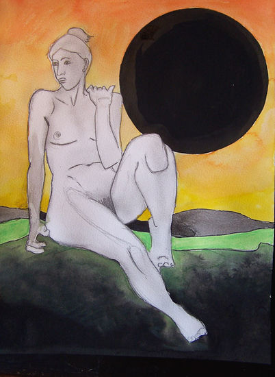 cassiopeiai Watercolour Paper Nude Paintings