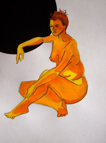 lacertae Watercolour Paper Nude Paintings