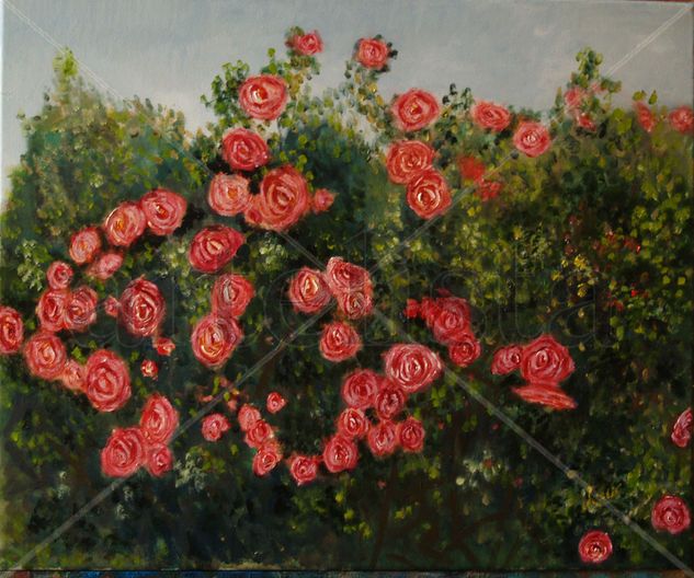 E19 Rosal (2011) Oil Canvas Floral Painting