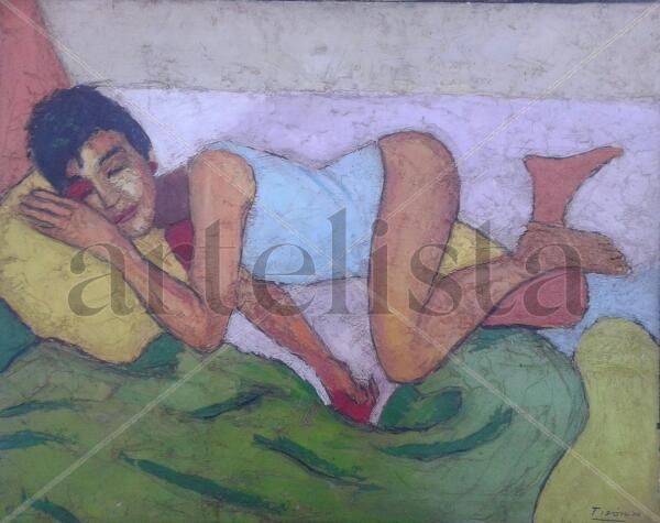 la siesta 1 Oil Canvas Figure Painting