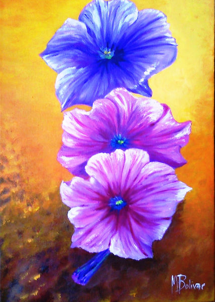 Tres flores