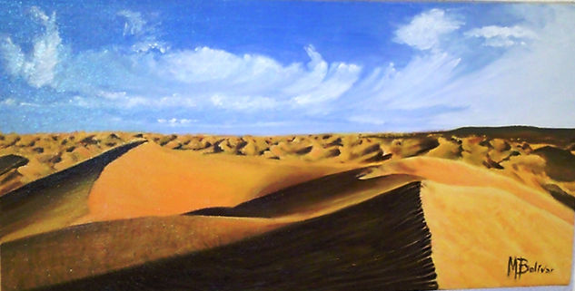 El desierto Oil Canvas Landscaping