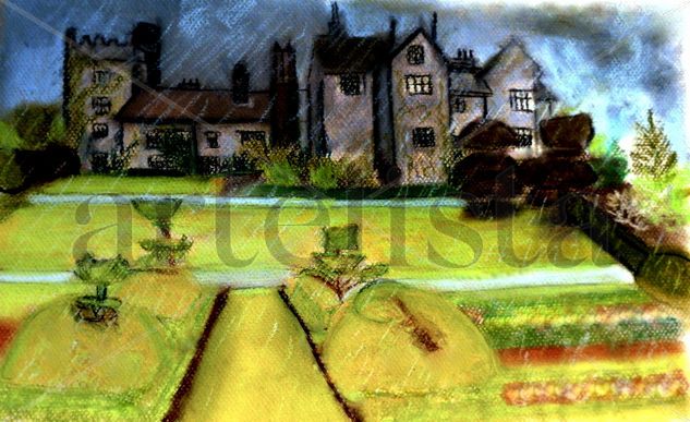 Tormenta en Levens Hall  El Futuro no tiene Aliados Pastel Papel Paisaje