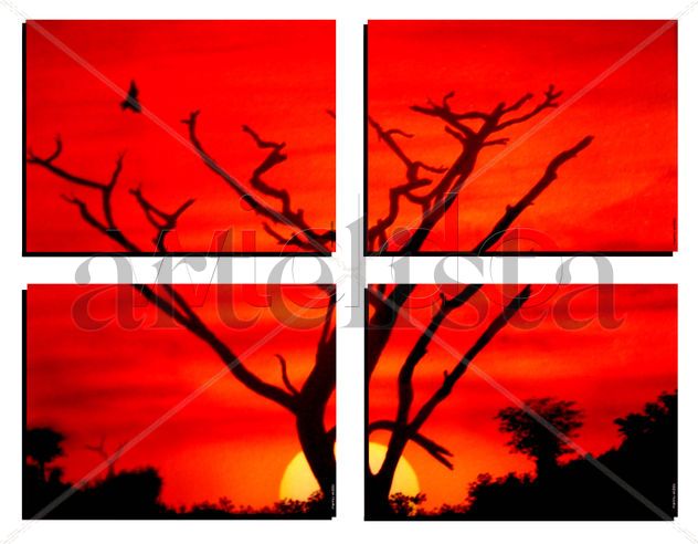 ATARDECER   (MURAL CUATRÍPTICO)