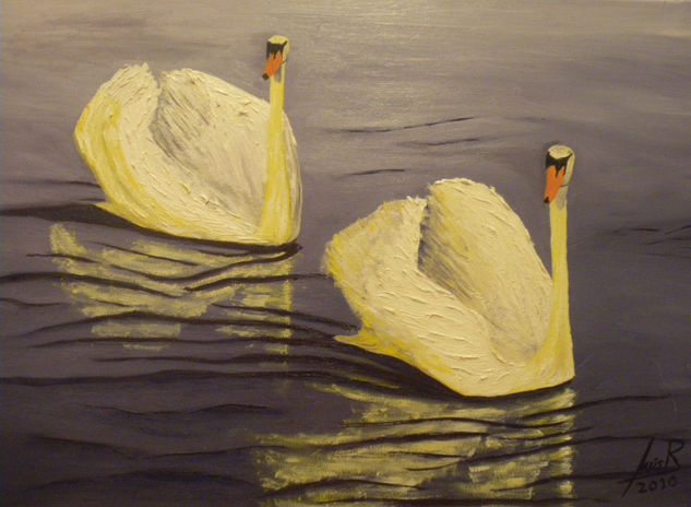 Cisnes Oil Canvas Animals