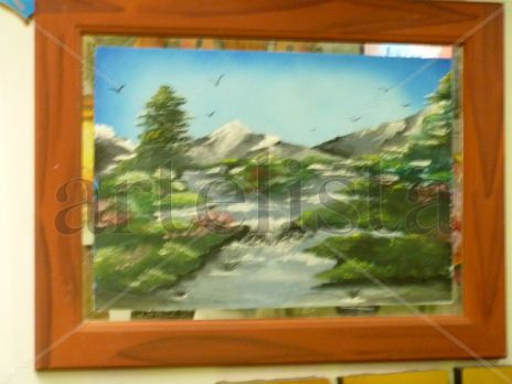 Pintura sobre espejo