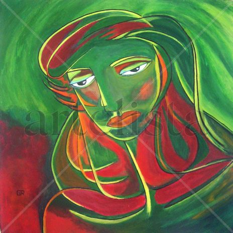 Mujer verde