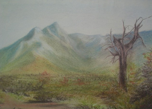 Soledad Pastel Papel Paisaje