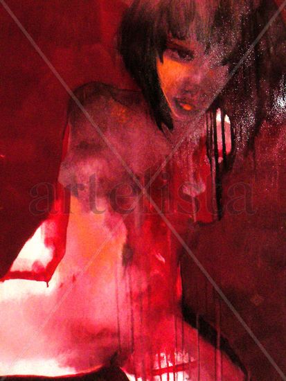 una joven muy erotica Industrial Canvas Nude Paintings