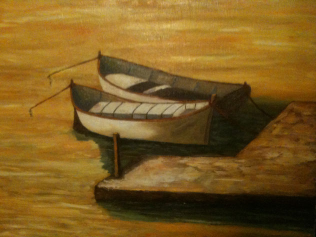 barcas atardecer