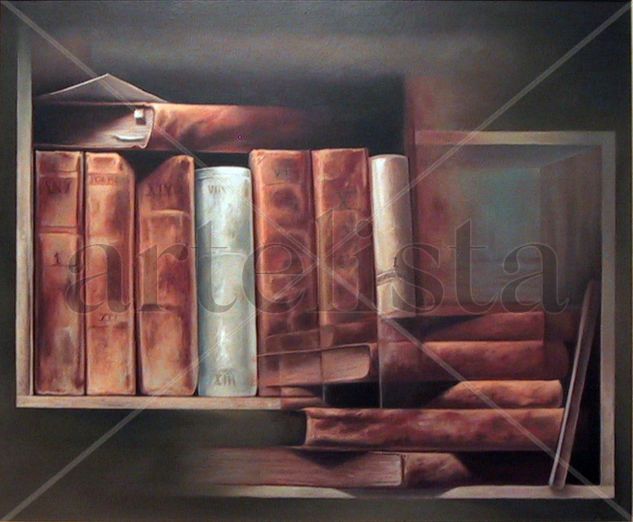 Llibres/libros Oil Canvas Still Life Paintings