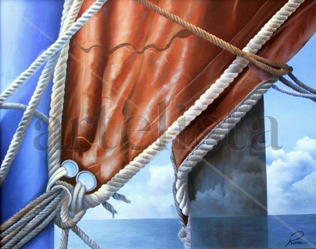 Veles/Velas Oil Canvas Marine Painting