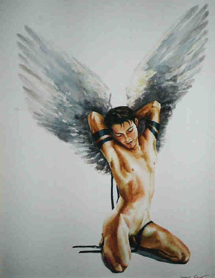 david Watercolour Paper Nude Paintings