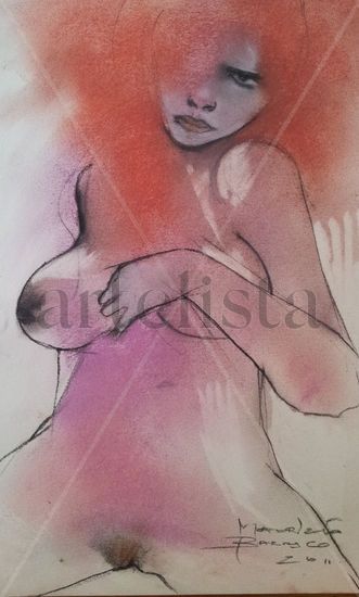 ROJA MARAVILLOSA Pastel Papel Desnudos