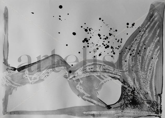 black and white