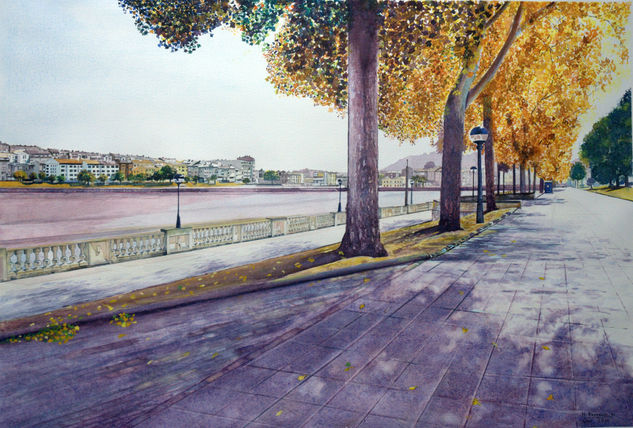 Paseo  Ria do Burgo Watercolour Paper Landscaping