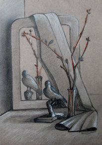 Le miroir et l'oiseau