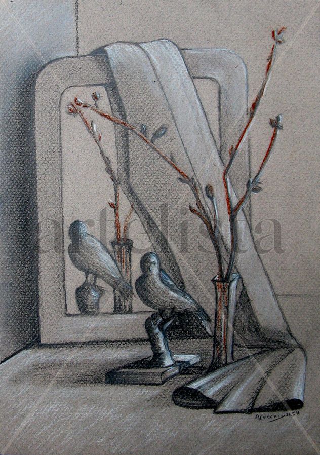Le miroir et l'oiseau