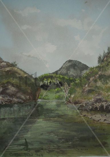 serranìas Acuarela Papel Paisaje