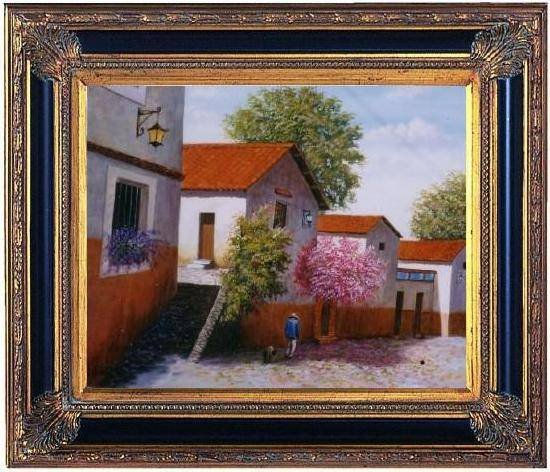 paisaje colonial 2 Oil Canvas Landscaping