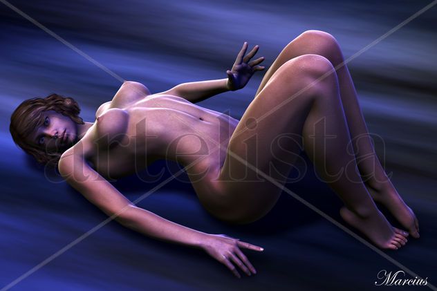 PINUP ON BLUE