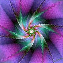 Fractal 3d.  flor...