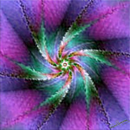 Fractal 3d.  flor...