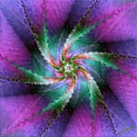 FRACTAL 3D.  FLOR  DEL   COSMOS 