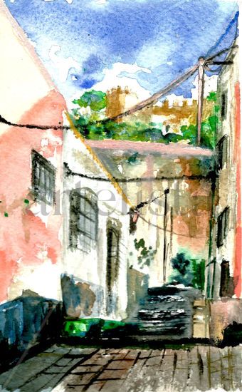 La Chanca 5 Watercolour Card Landscaping