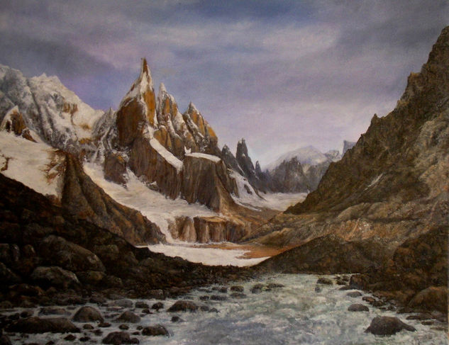 Patagonia Chilena Oil Canvas Landscaping