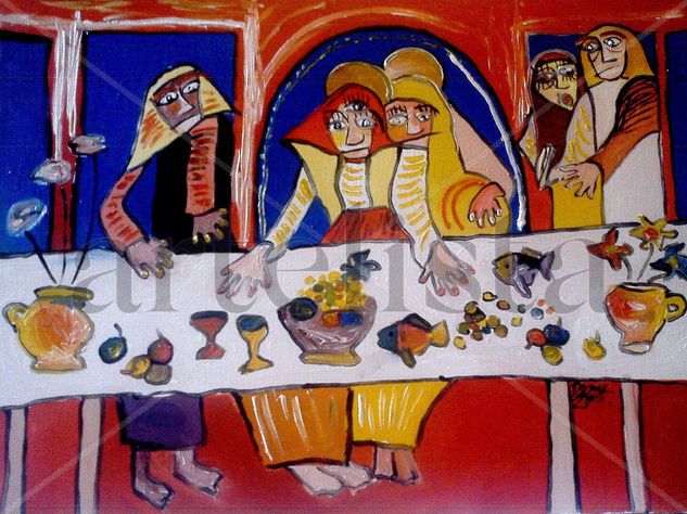 The Last Supper Oil Canvas Others