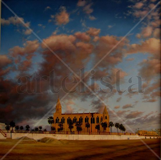 Santuario de la Virjen de Regla de Chipiona Oil Canvas Landscaping