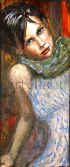 mujer 2 Oil Canvas Landscaping