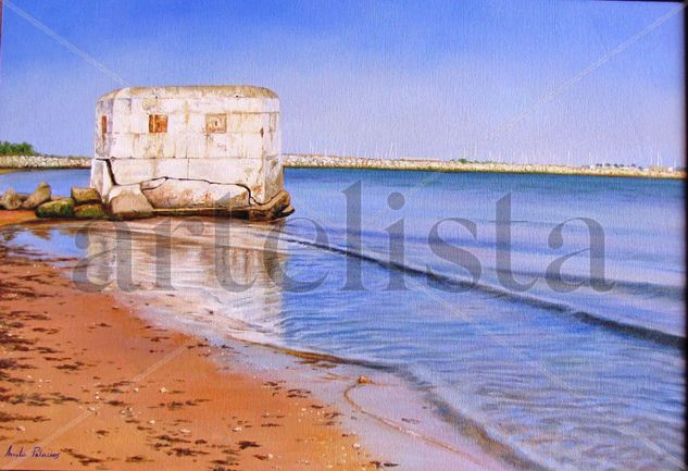 Fortin de la playa de Micaela Oil Canvas Landscaping