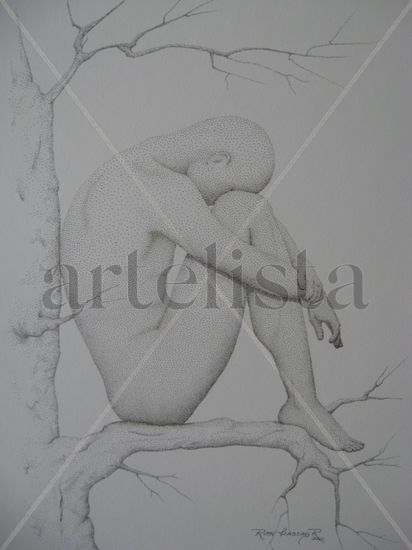 Naturaleza Agreste Ink Paper Figure Painting