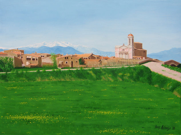 St. Joan de Mollet Oil Canvas Landscaping