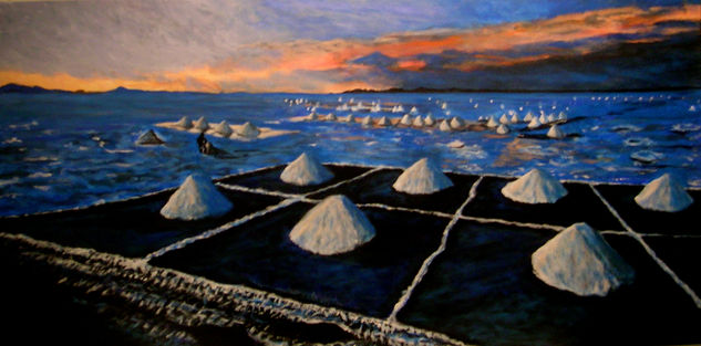 Salinas de Bolivia Acrílico Lienzo Paisaje