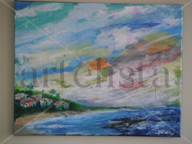 COSTA DE LOIZA Acrylic Canvas Landscaping