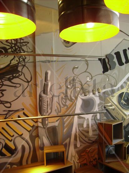 INSTALACION COMERCIAL / INTERVENCION DE MUROS ESTILO HIP HOP 