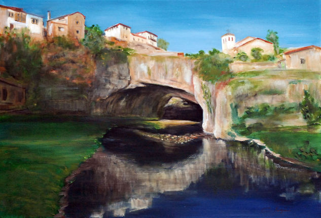 Puentedey, Burgos Acrylic Canvas Landscaping