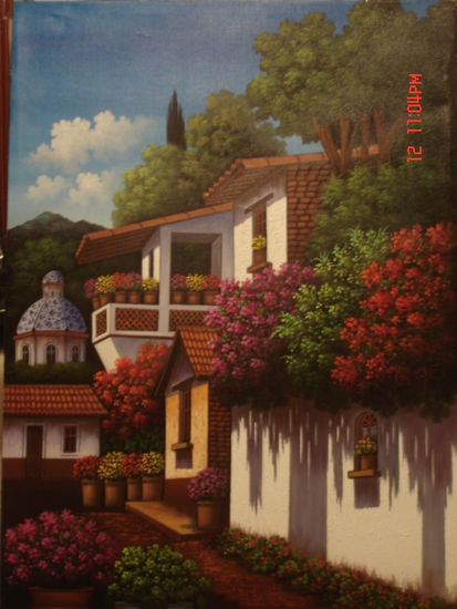 Valle de Bravo Oil Canvas Landscaping