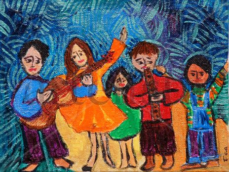 Niños y musica